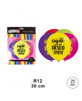 GLOBO ESTAMP RELAJATEDESEO R12 30CM SET25U /100