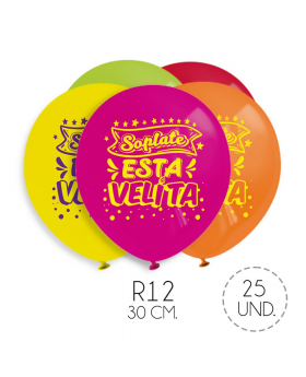 GLOBO ESTAMPADO SOPLAESTAVELITA R12 SET25U /100