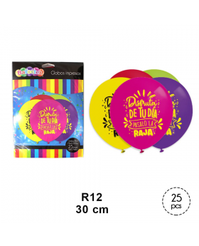GLOBO ESTAMP PASALOLARAJA R12 30CM SET25U /100