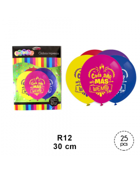 GLOBO ESTAMP CADAAÑOMASWEN R12 30CM SET25U/100
