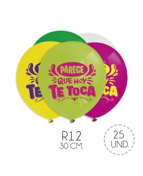 GLOBO ESTAMP PARECEHOYTETOCA R12 30CM SET25U /100