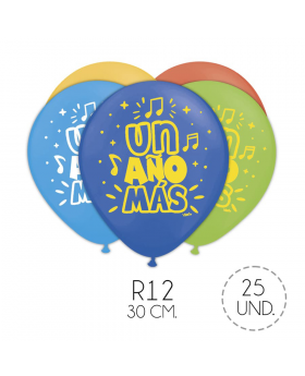 GLOBO ESTAMP UNAÑOMAS R12 30CM SET25U /100