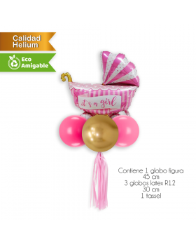GLOBO BABY NIÑA KIT5P /200