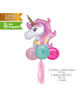 GLOBO BABY UNICORNIO KIT5P /200
