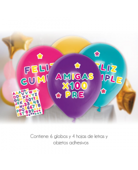 GLOBO LETRAS ADHESIVAS TEEN KIT11P /200