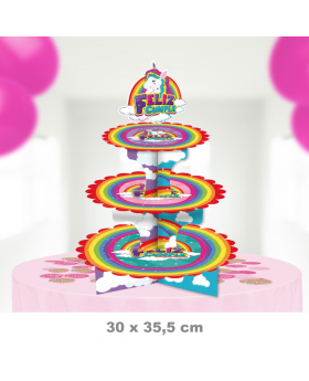 STAND CUPCAKE UNICORNIO /50