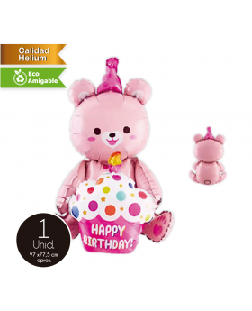 GLOBO FOIL OSITO GIRL/500