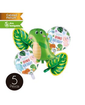GLOBO FOIL DINOSAURIO KIT5P /200