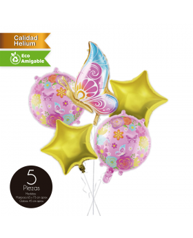 GLOBO FOIL MARIPOSA KIT5P /200