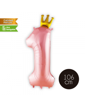 GLOBO HELIO NUMERO 1 PRINCESS 106CM /300