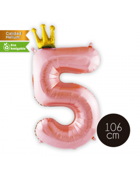 GLOBO HELIO NUMERO 5 PRINCESS 106CM /300