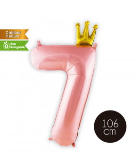 GLOBO HELIO NUMERO 7 PRINCESS 106CM /300