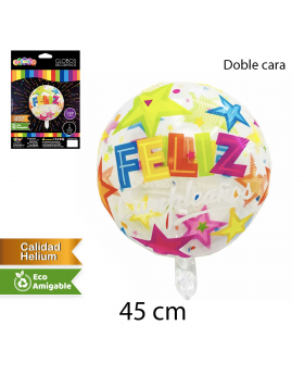 GLOBO ALLOY FELIZ CUMPLEAÑOS 45CM /600