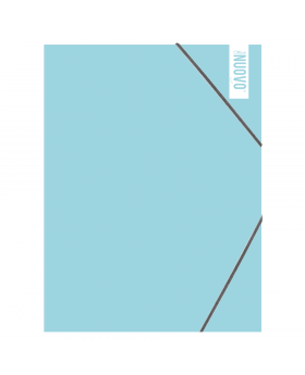 CARPETA CARTERA ELASTICO CARTON CELESTE PASTEL/200