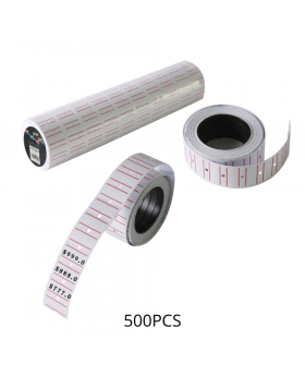 SATO BLANCO DOBLE LINEA ROJA 500PCS SET10U /100