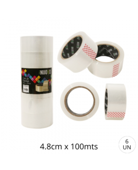 CINTA EMBALAJE 48MMx100M SET6U /12