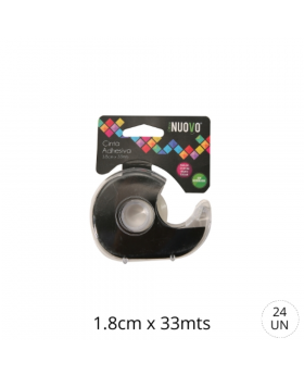 DISPENSADOR CON CINTA ADHESIVA 18MMx33M /288