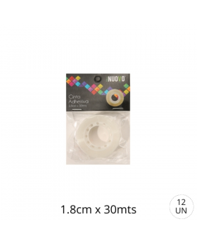 CINTA ADHESIVA ENVASE INDIVIDUAL 18MMx30M /288