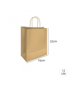 BOLSA PAPEL KRAFT 16x22CM /600