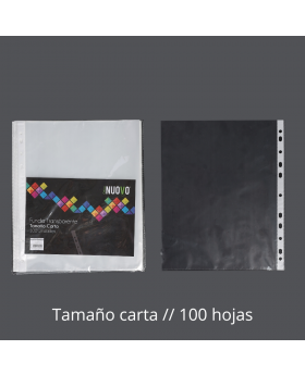 FUNDA TRANSPARENTE CARTA SET100U /50