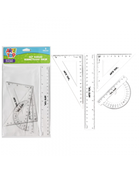 REGLAS GEOMETRICAS 20CM KIT4P /288