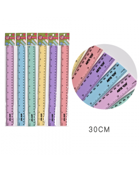 REGLA 30CM PASTEL /1200