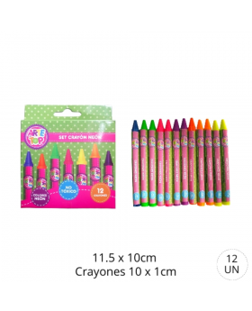 CRAYON NEON 12 COLORES /240
