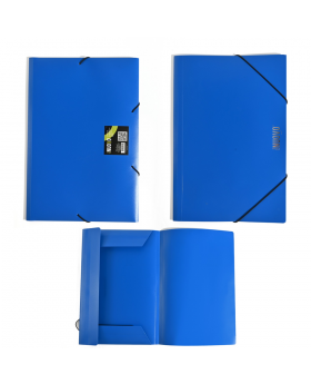 CARPETA ELASTICO PLASTICO OFICIO AZUL /144