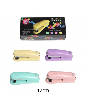 CORCHETERA PLASTICA COLORES PASTEL 12CM /120