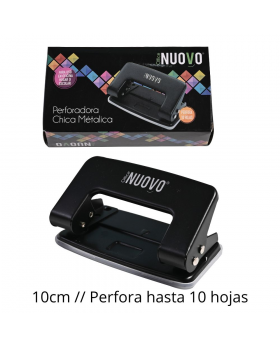 PERFORADORA METALICA 10H 10x5.5CM NEGRO /120