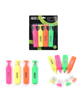 DESTACADORES FLUOR SET4U /240