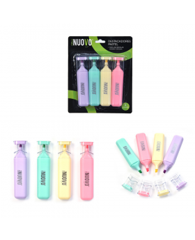 DESTACADORES PASTEL SET4U /240