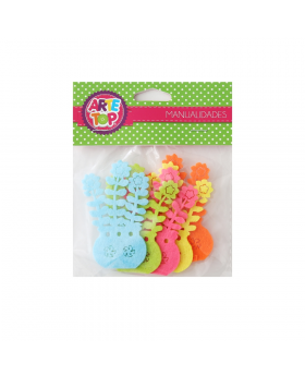 PAÑO LENCI FIGURAS FLORERO /240