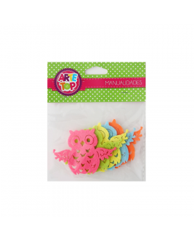 PAÑO LENCI FIGURAS BUHO /240