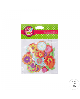 GOMA EVA FIGURAS CON DIBUJO FLORES /240