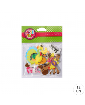 GOMA EVA FIGURAS CON DIBUJO GRANJA /240