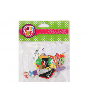 GOMA EVA FIGURAS CON DIBUJO PIRATAS /240