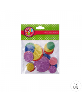 GOMA EVA GLITTER FIGURAS CIRCLE /240