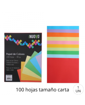 RESMA CARTA 10 COLORES 80G 100H /50