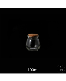 FRASCO VIDRIO CANDY NICE TAPA CORCHO 100ML /120