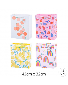 BOLSA REGALO GRANDE RAINBOW 42x32CM /120