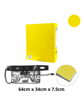 ARCHIVADOR OFICIO ANCHO AMARILLO /50