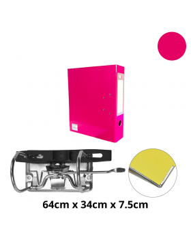 ARCHIVADOR OFICIO ANCHO FUCSIA /50