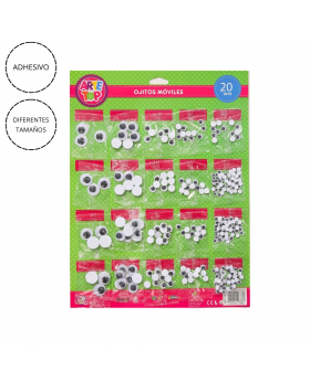 OJOS LOCOS ADHESIVOS SET20U /100