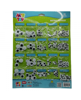 OJOS LOCOS SIN ADHESIVO SET20U /100