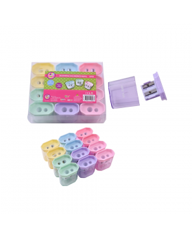 SACAPUNTAS CON DEPOSITO COLORES PASTEL /720