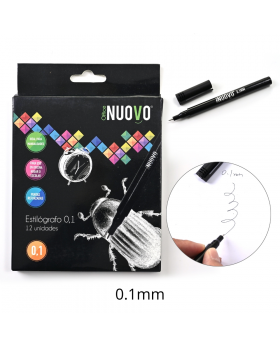 ESTILOGRAFO TIRALINEAS 0.1MM SET12U /96
