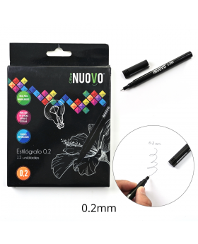 ESTILOGRAFO TIRALINEAS 0.2MM SET12U /96