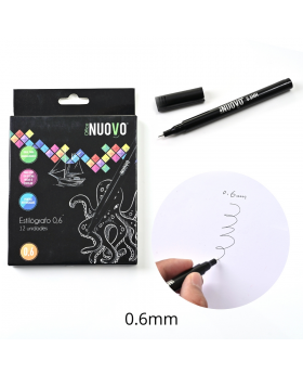 ESTILOGRAFO TIRALINEAS 0.6MM SET12U /96