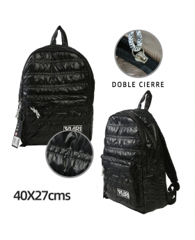 MOCHILA BUBLE LINEAS NEGRA/50